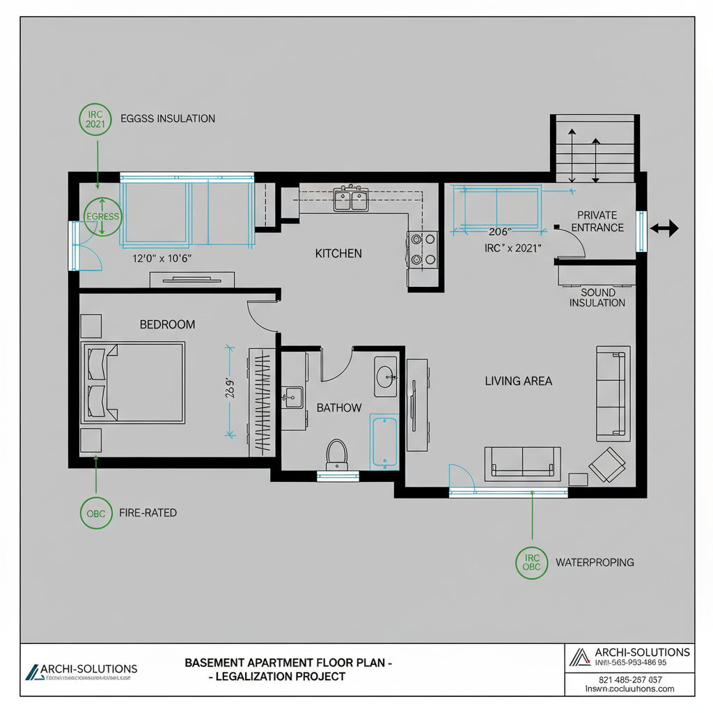 One Bedroom Layout
